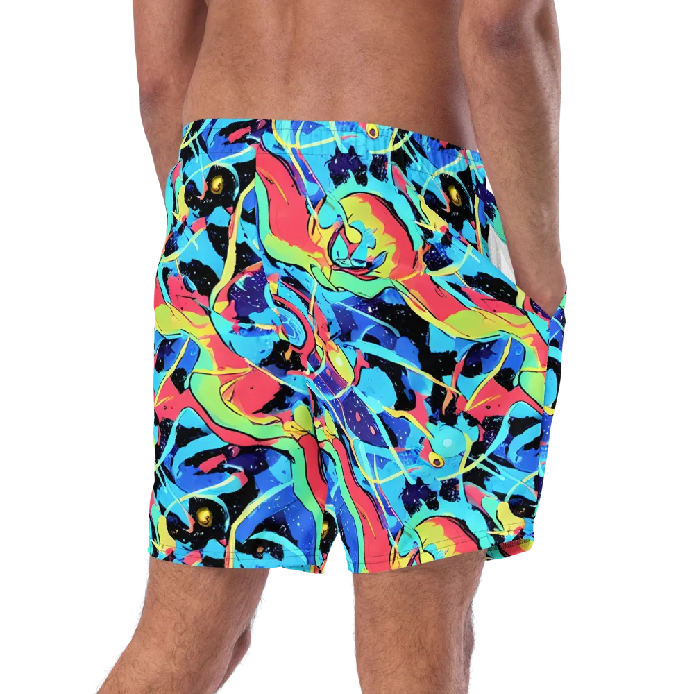 Aqua Mayhem on Swim Trunks — Right Back
