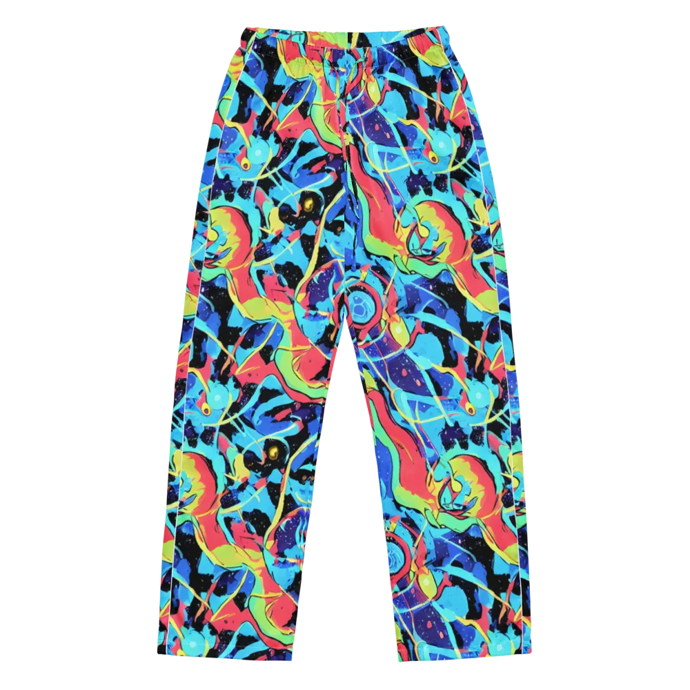 Aqua Mayhem on Women's Pajama Pants — Front