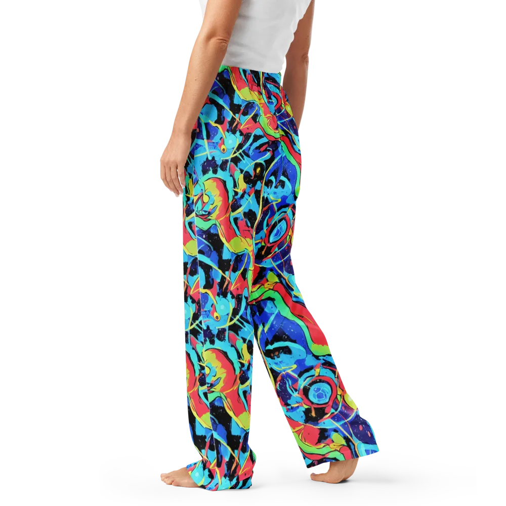 Aqua Mayhem on Women's Pajama Pants — Left