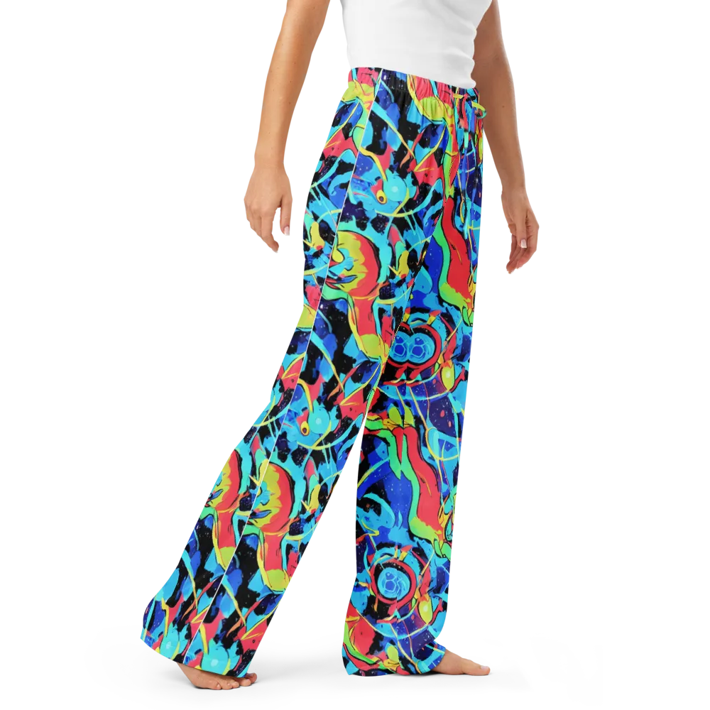 Aqua Mayhem on Women's Pajama Pants — Right Front
