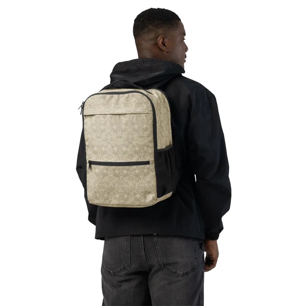 Parchment Paisley on Utility Backpack — Back