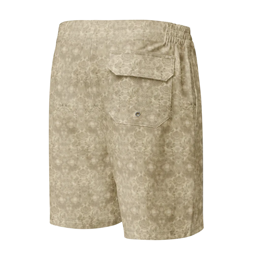 Parchment Paisley on Men's Board Shorts — Back