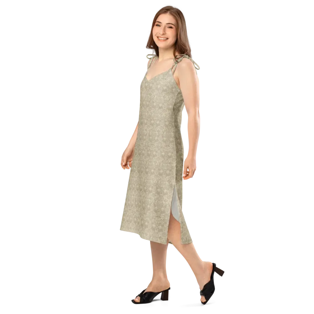 Parchment Paisley on Slip Dress — Left Front