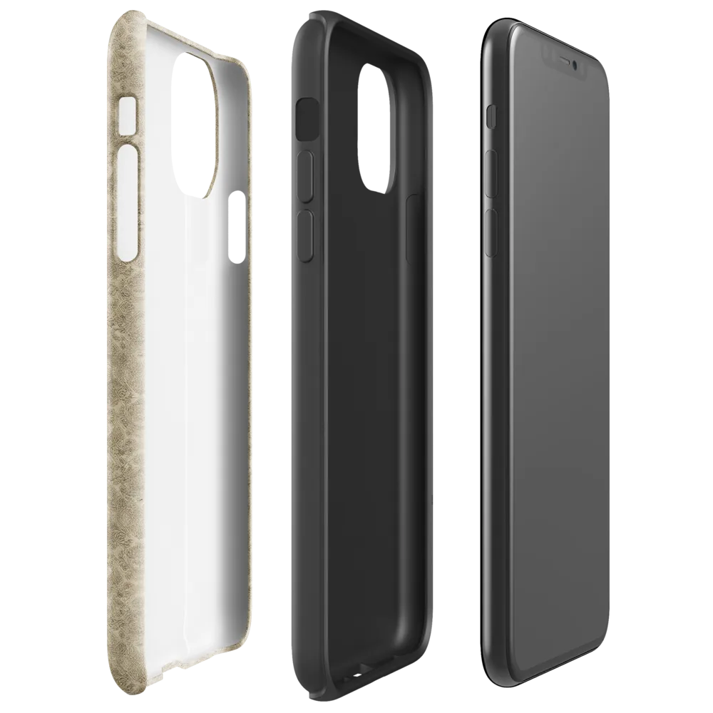 Parchment Paisley on Tough Case for iPhone® — Right