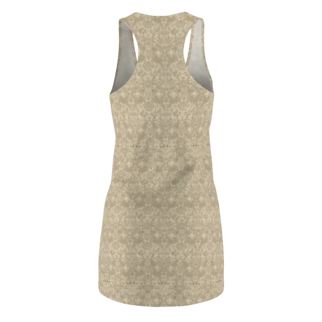 Parchment Paisley on Racerback Dress — Back