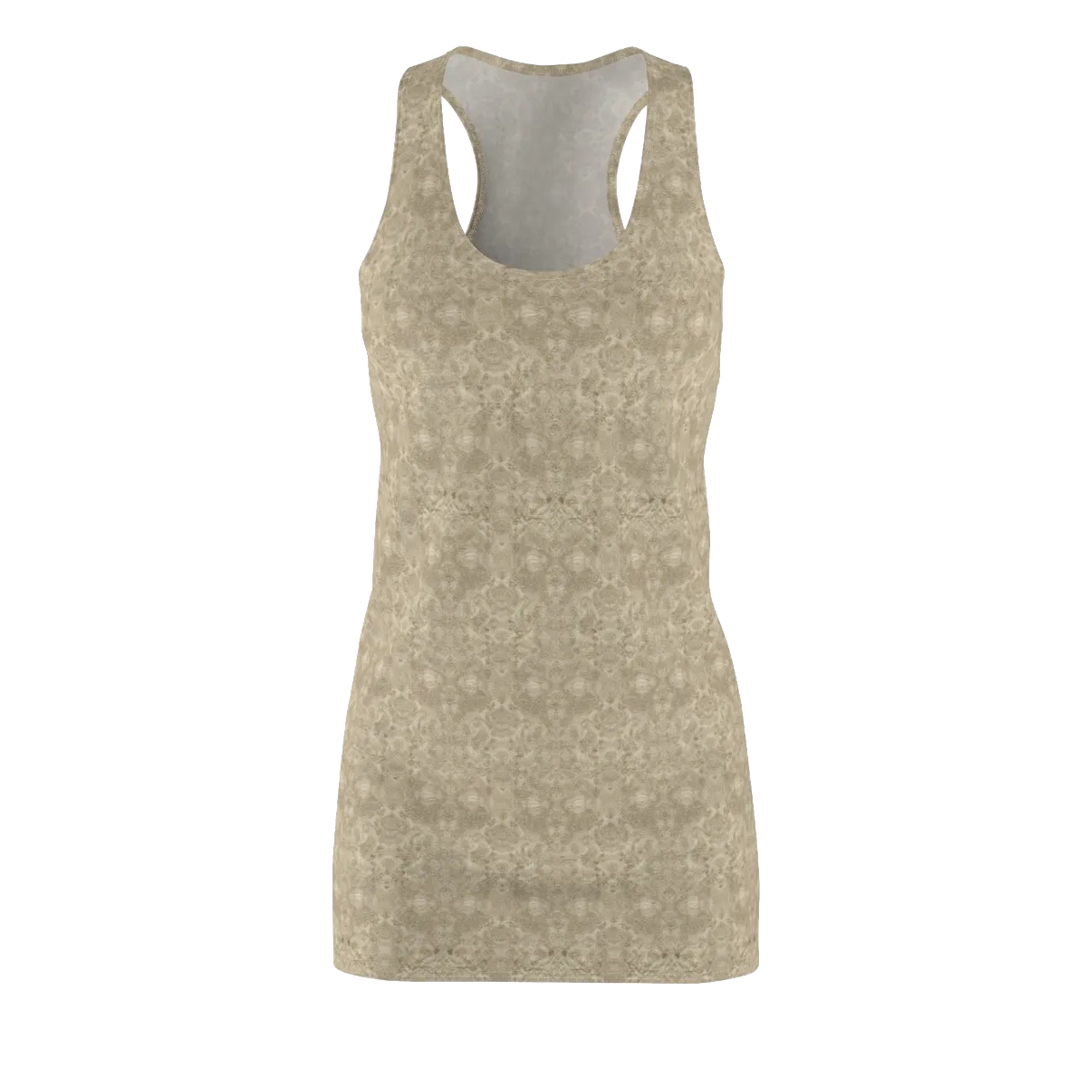 Parchment Paisley on Racerback Dress — Front