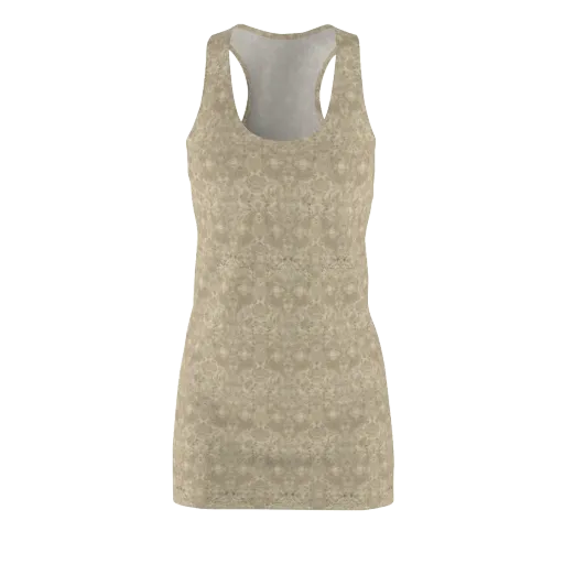 Parchment Paisley on a Racerback Dress