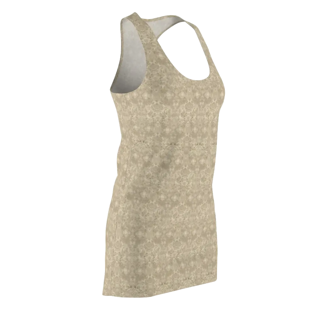 Parchment Paisley on Racerback Dress — Front Side