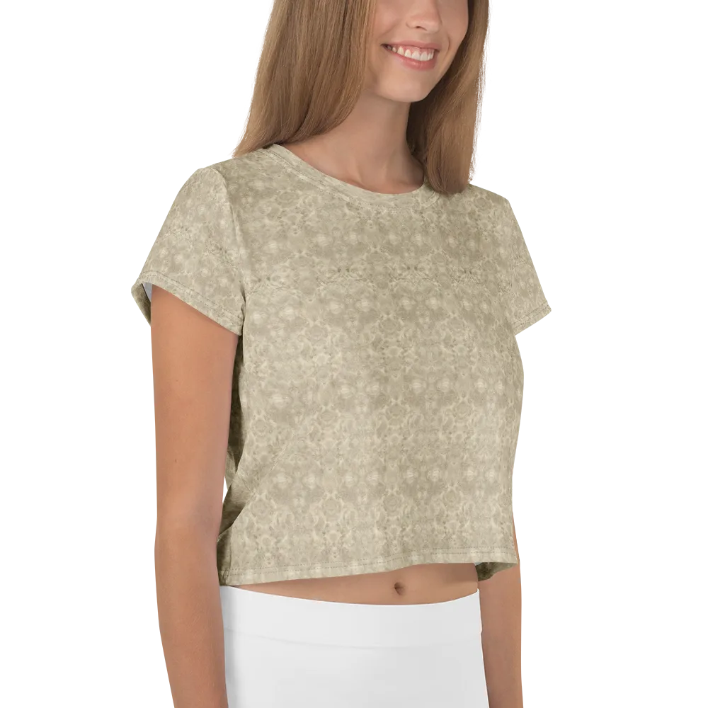 Parchment Paisley on Crop Tee — Right