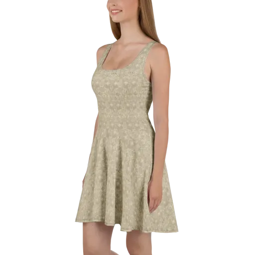 Parchment Paisley on a Skater Dress