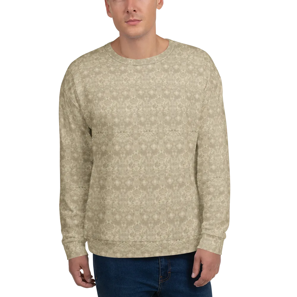 Parchment Paisley on Sweatshirt — Front