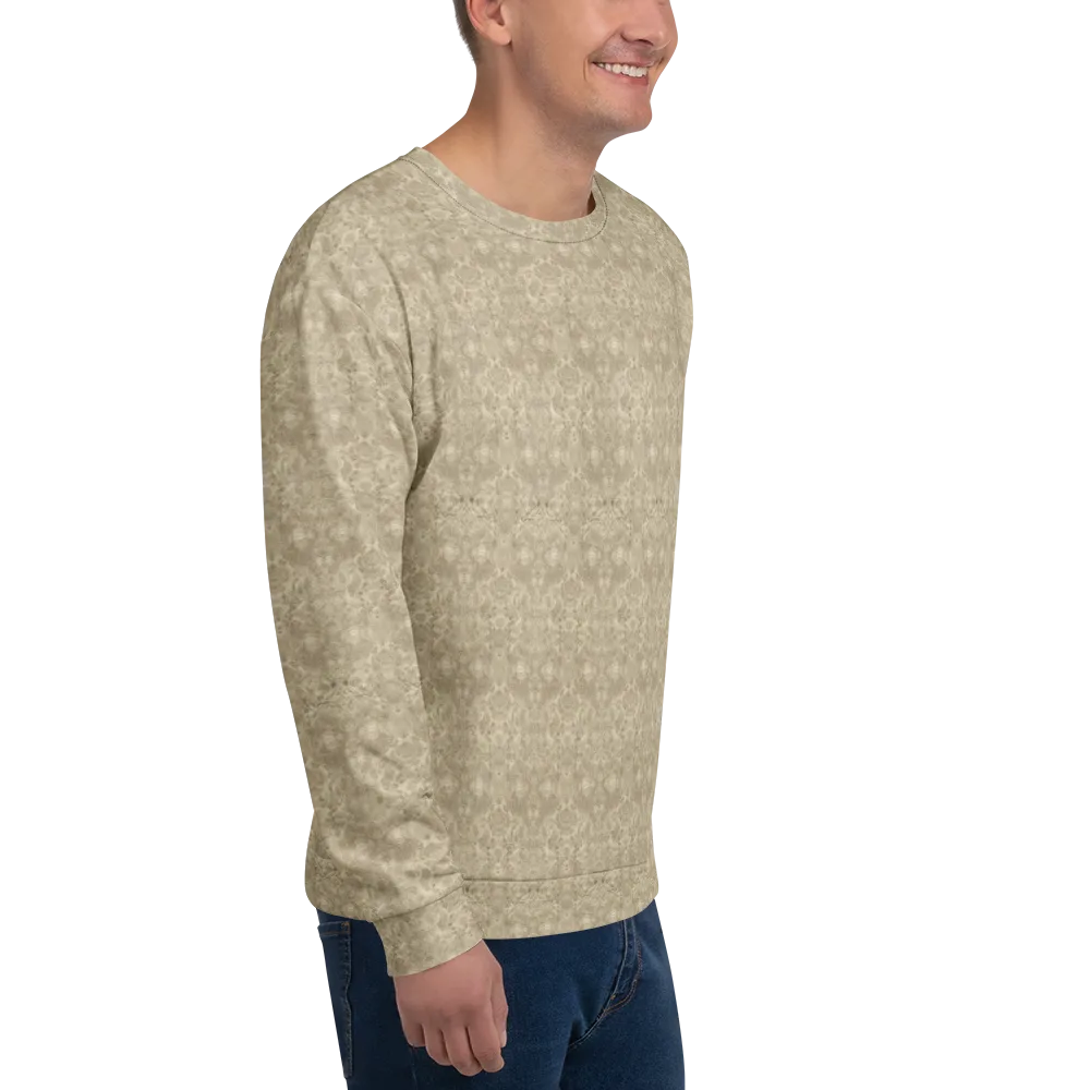 Parchment Paisley on Sweatshirt — Right Front