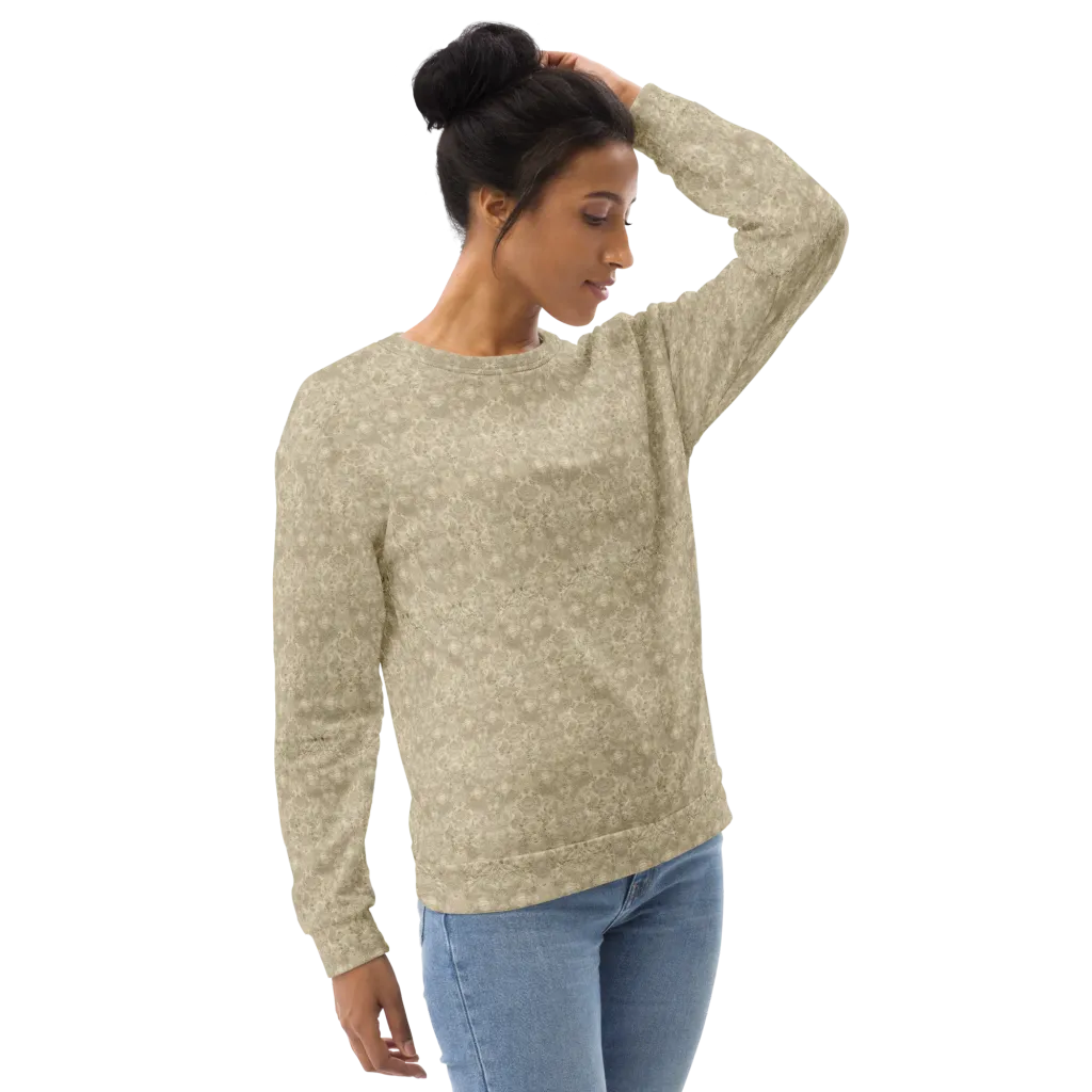 Parchment Paisley on Sweatshirt — Right Front