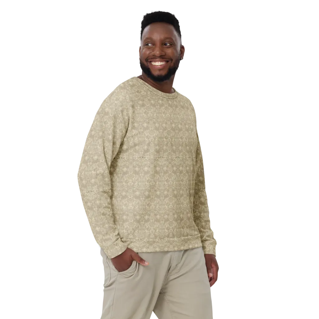 Parchment Paisley on Sweatshirt — Front