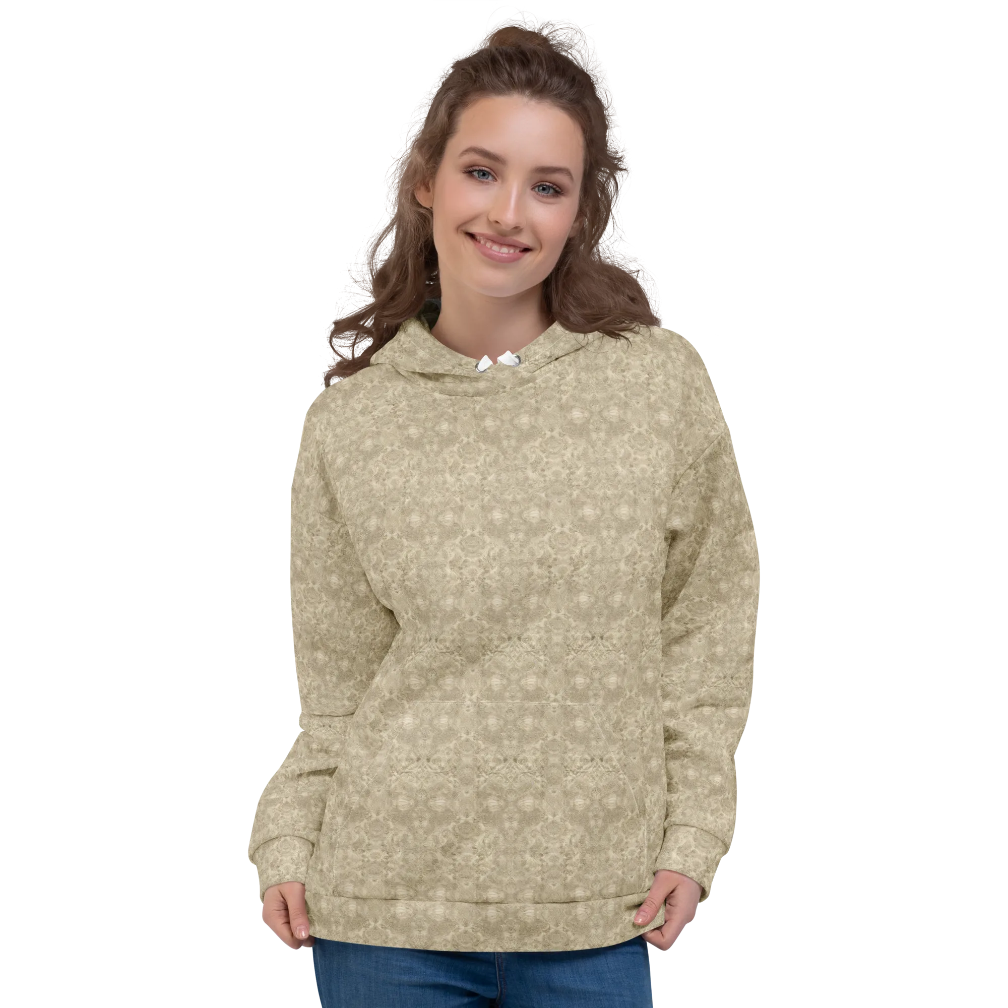 Parchment Paisley on Hoodie — Front