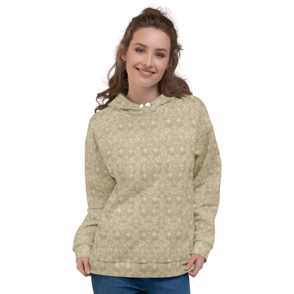 Parchment Paisley on Hoodie — Front