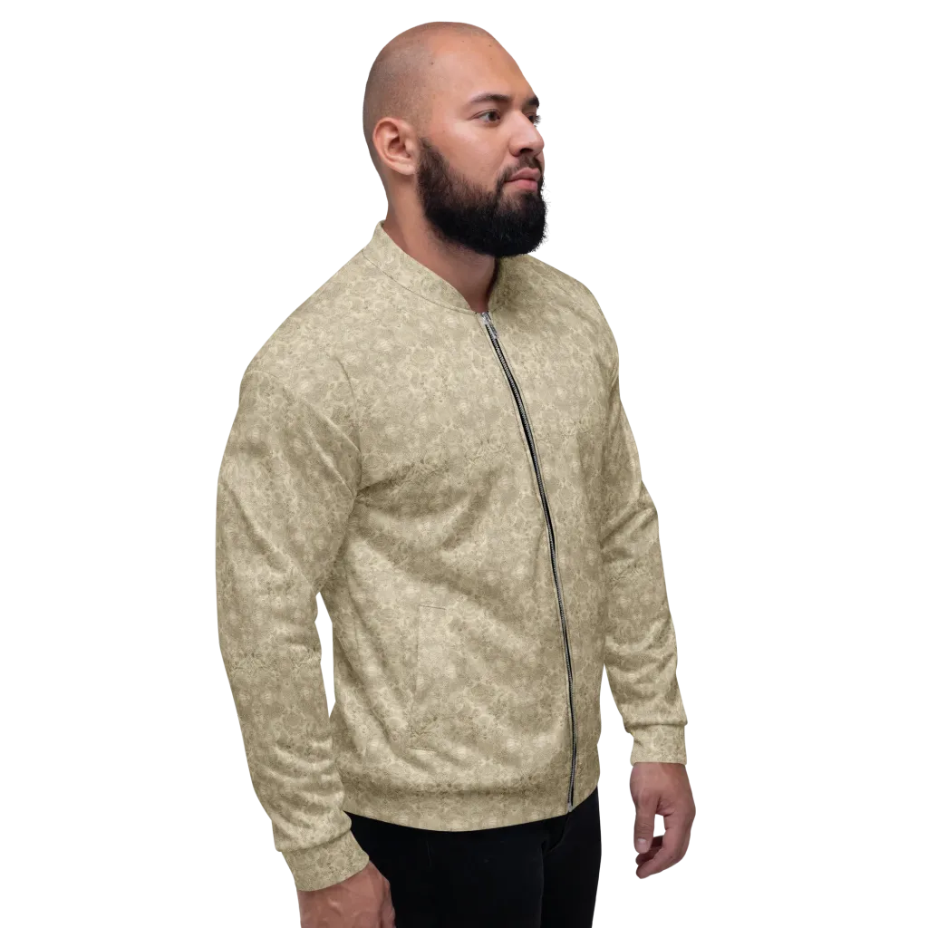 Parchment Paisley on Bomber Jacket — Right