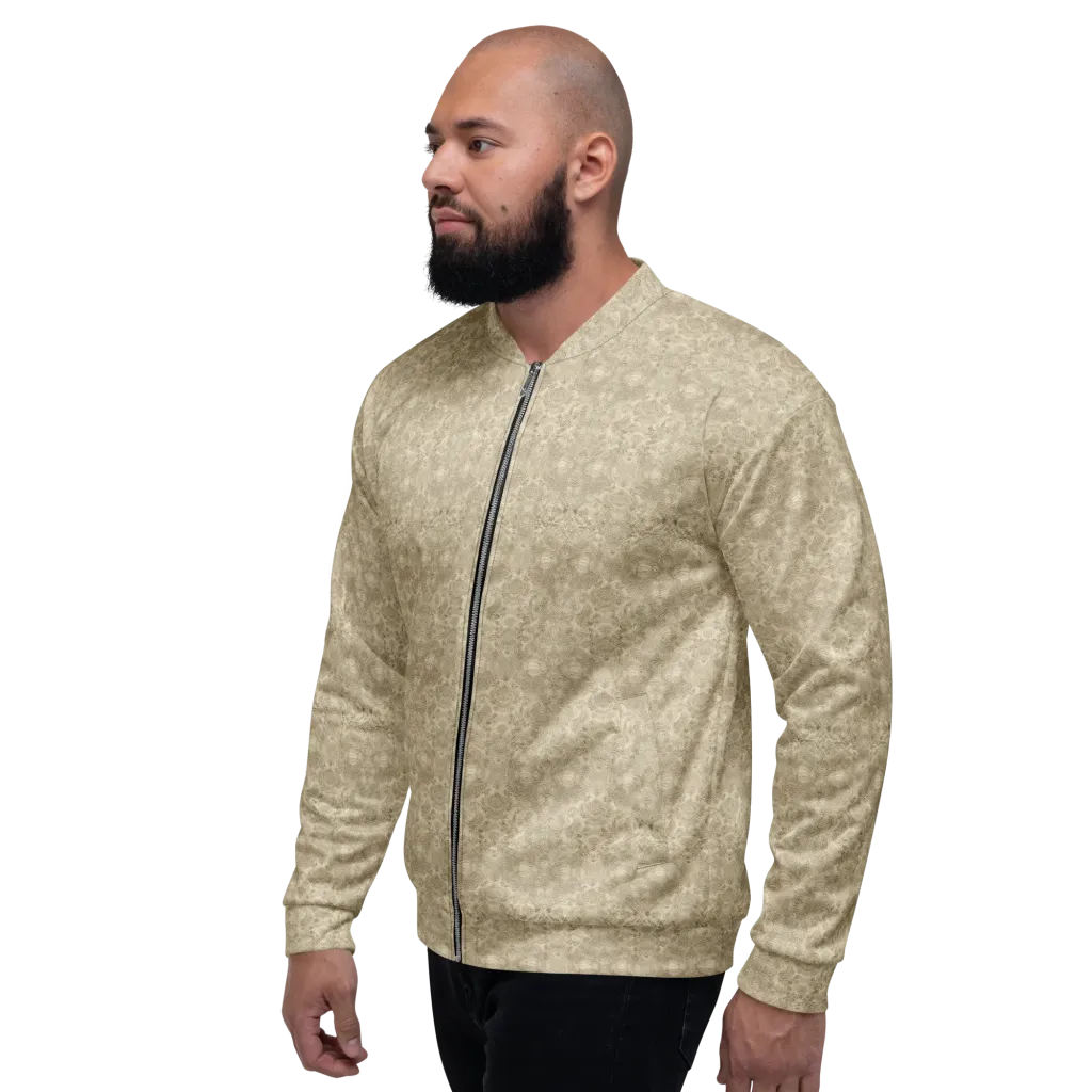 Parchment Paisley on Bomber Jacket — Left