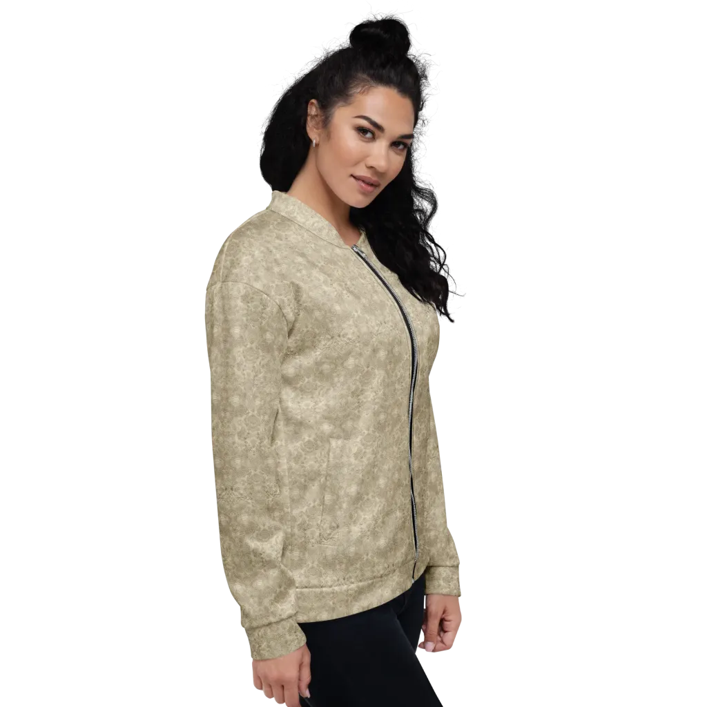 Parchment Paisley on Bomber Jacket — Right