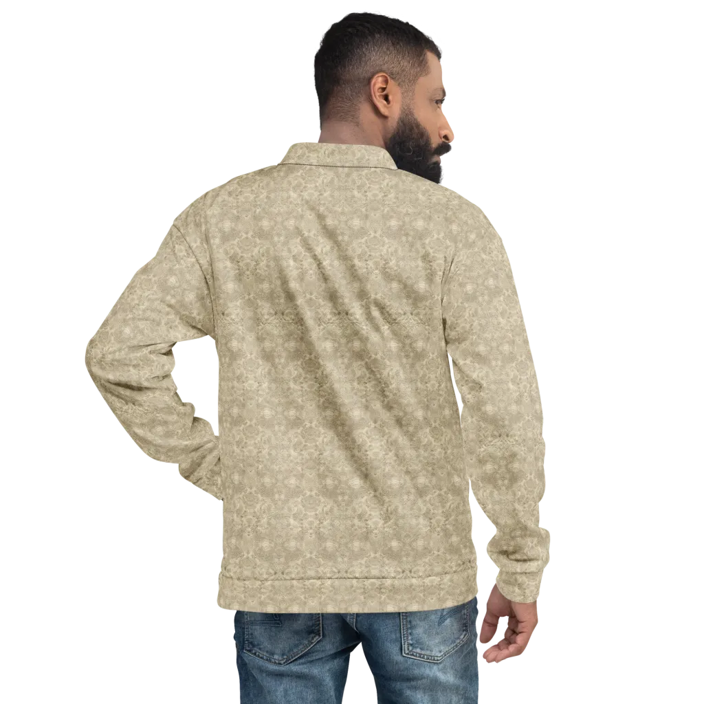 Parchment Paisley on Bomber Jacket — Back