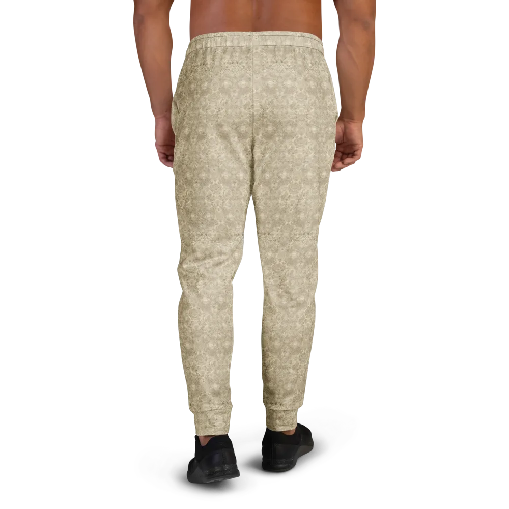 Parchment Paisley on Men's Joggers — Back