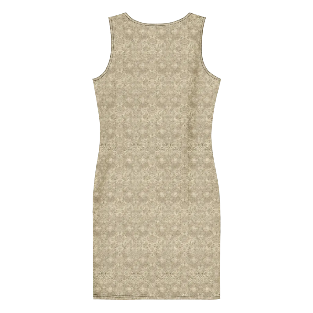 Parchment Paisley on Bodycon Dress — Back