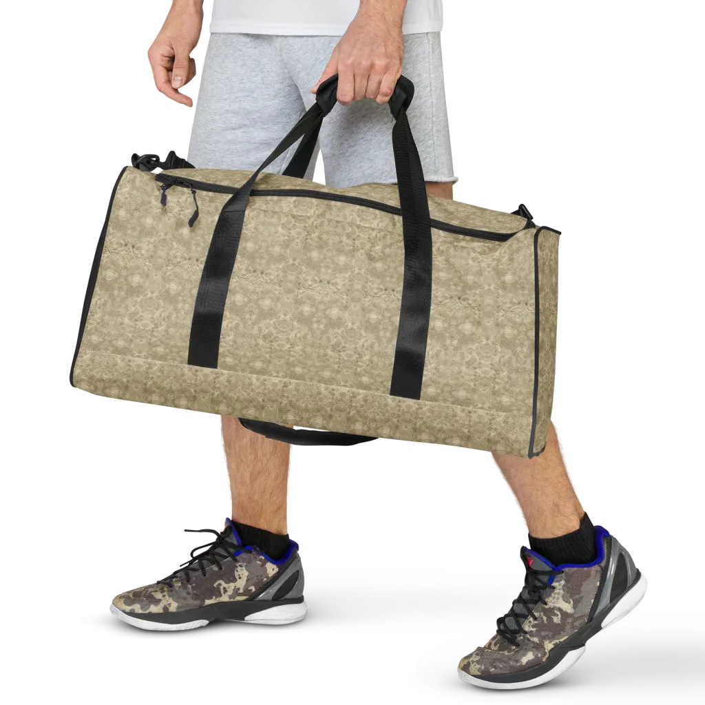 Parchment Paisley on Duffle Bag — Front