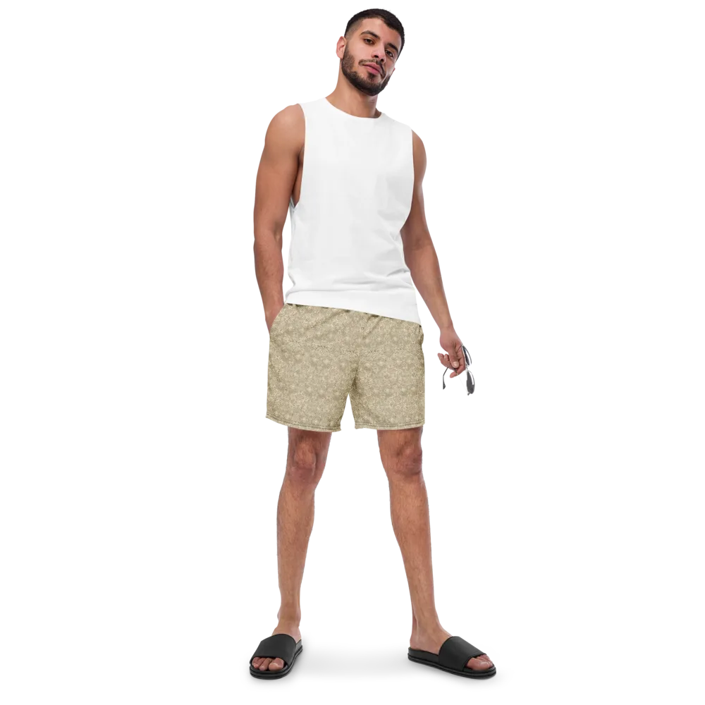 Parchment Paisley on Swim Trunks — Front