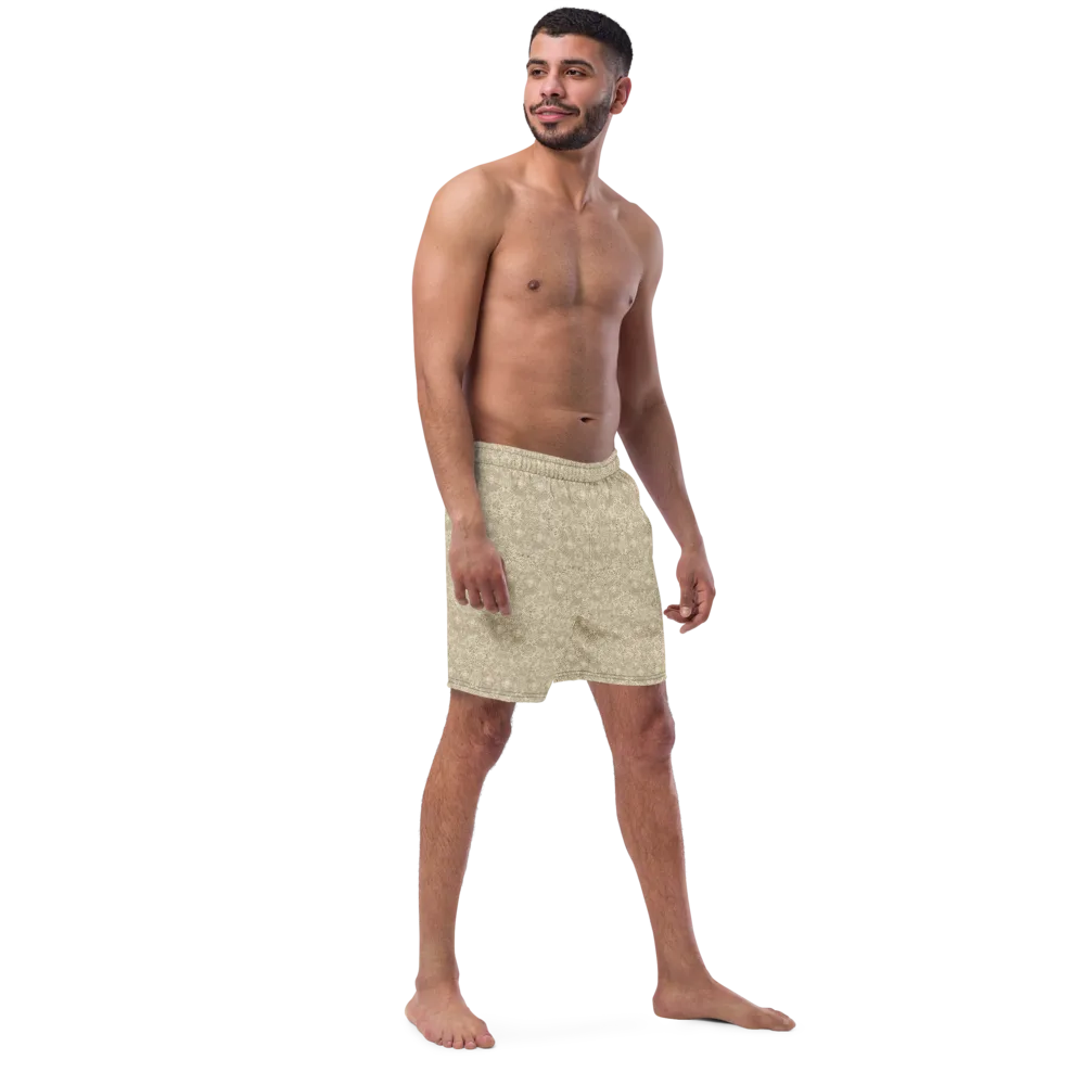 Parchment Paisley on Swim Trunks — Right Front