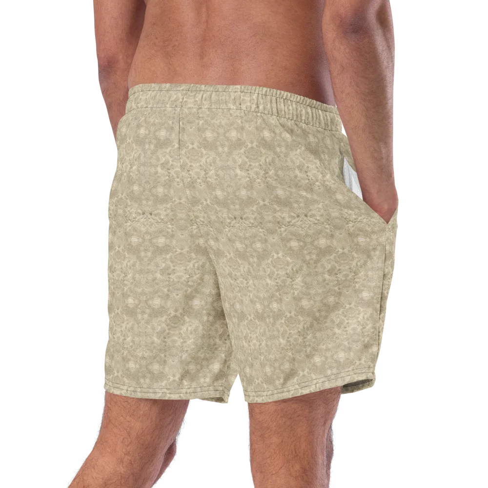 Parchment Paisley on Swim Trunks — Right Back