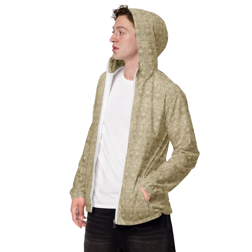 Parchment Paisley on Men's Windbreaker — Left Front