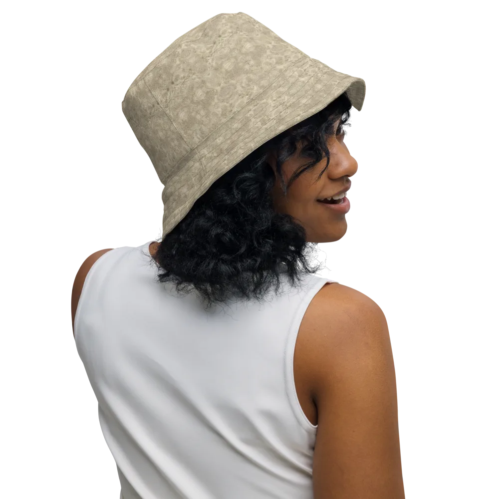 Parchment Paisley on Reversible Bucket Hat — Right Outside