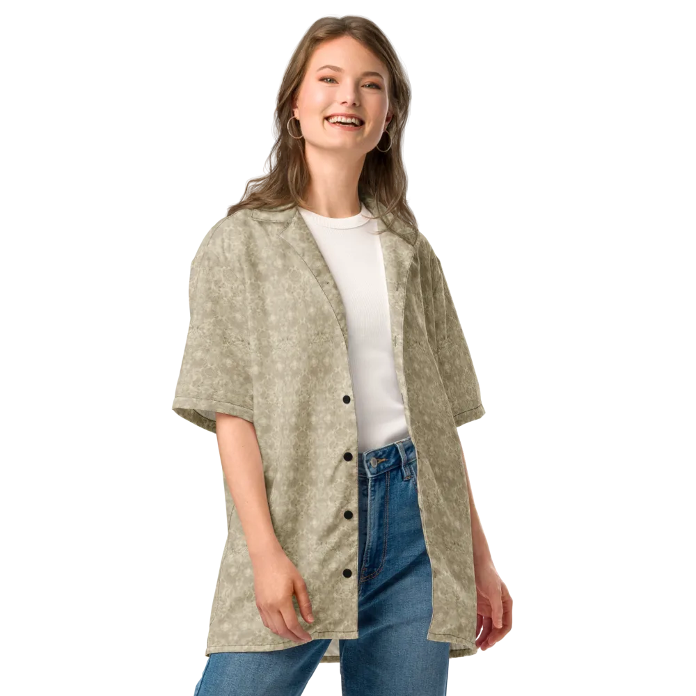 Parchment Paisley on Button Shirt — Front