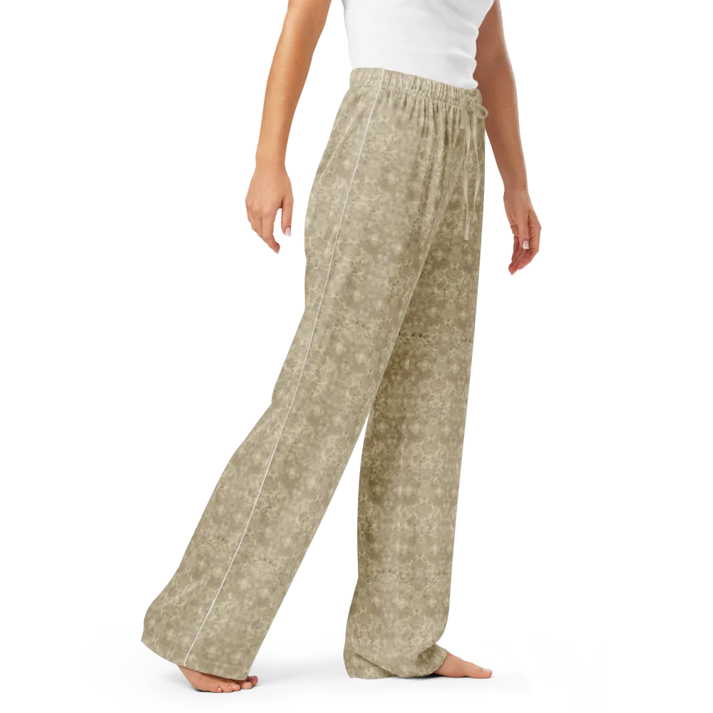 Parchment Paisley on Women's Pajama Pants — Right Front