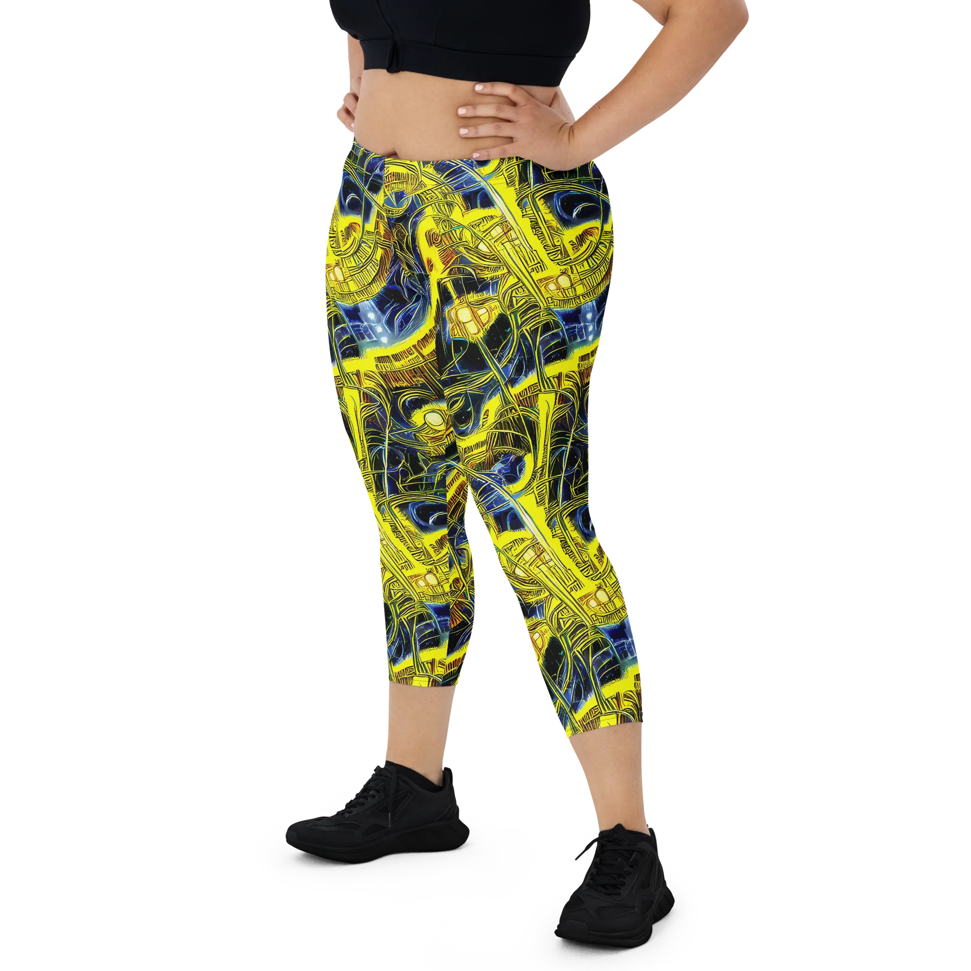 Solar Machine on Capri Leggings — Front