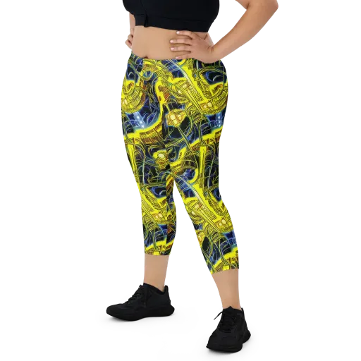 Solar Machine on a Capri Leggings