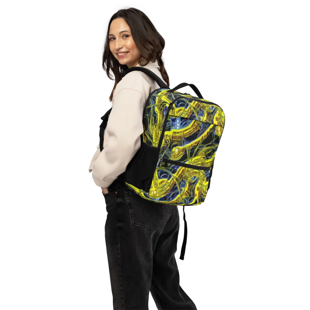 Solar Machine on Utility Backpack — Back