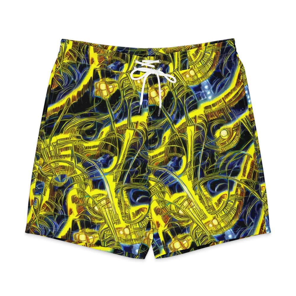 Solar Machine on Men's Board Shorts — Front