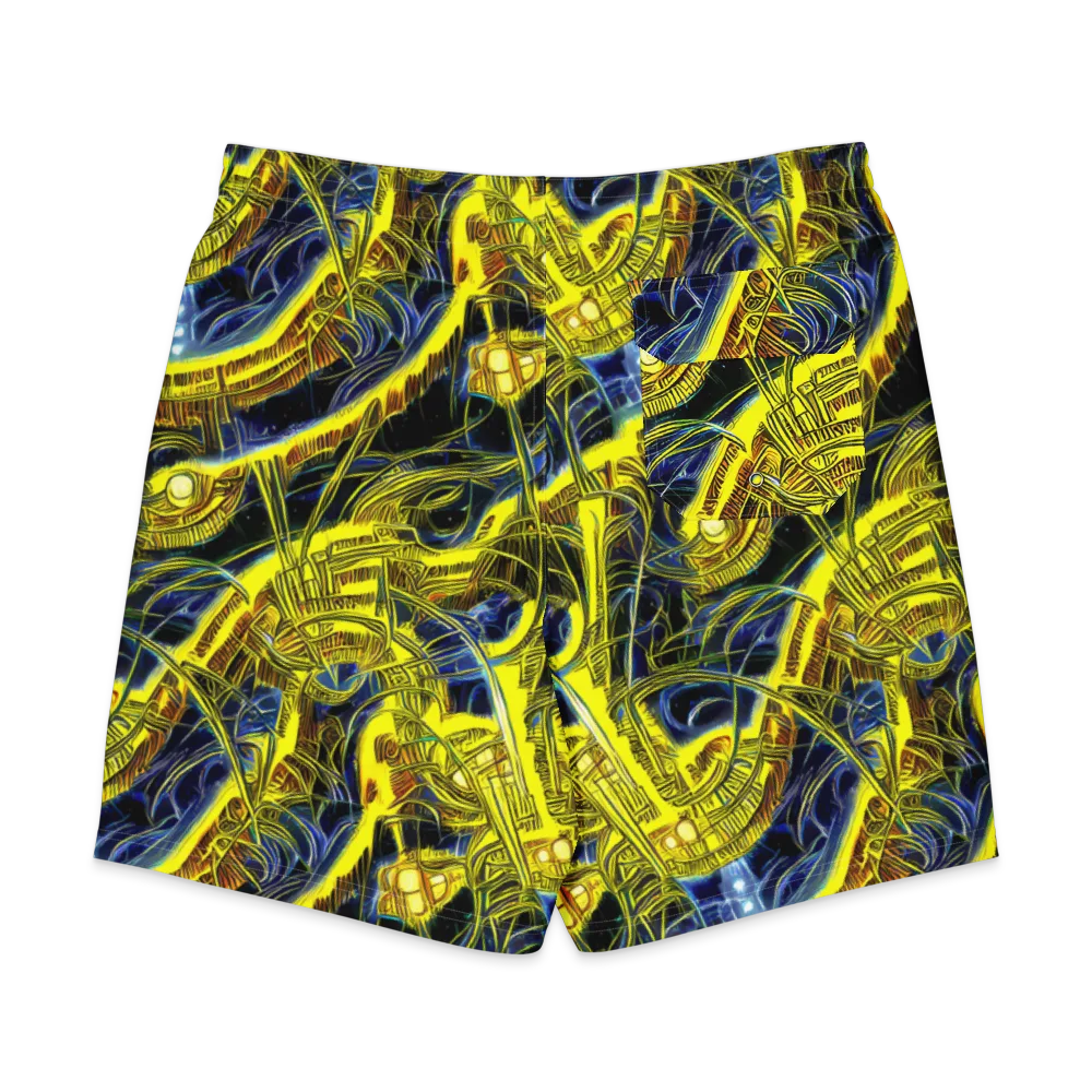 Solar Machine on Men's Board Shorts — Back