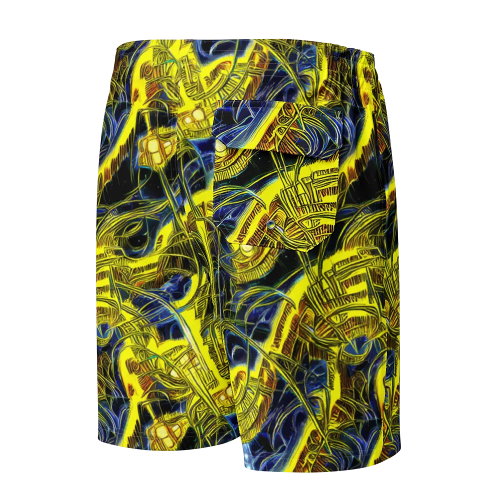 Solar Machine on Men's Board Shorts — Back