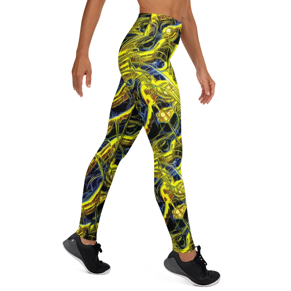 Solar Machine on Yoga Leggings — Right