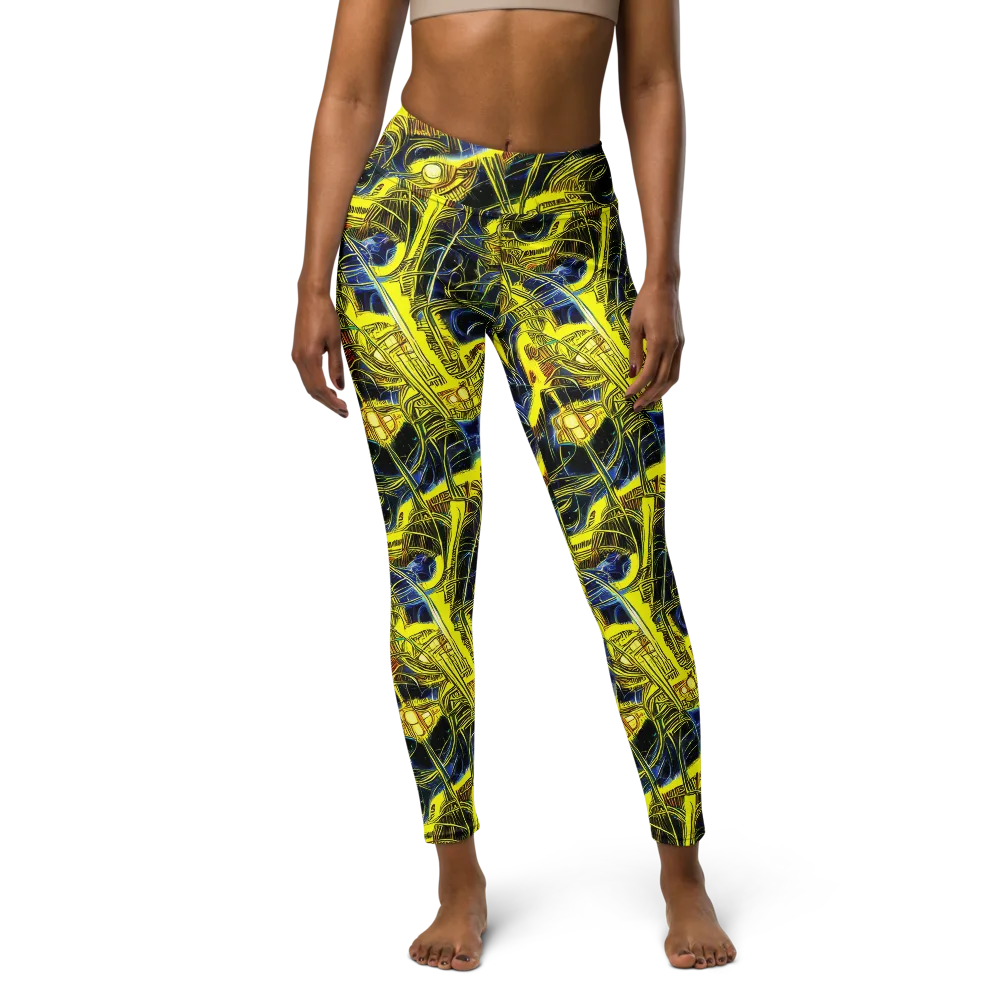 Solar Machine on Yoga Leggings — Front