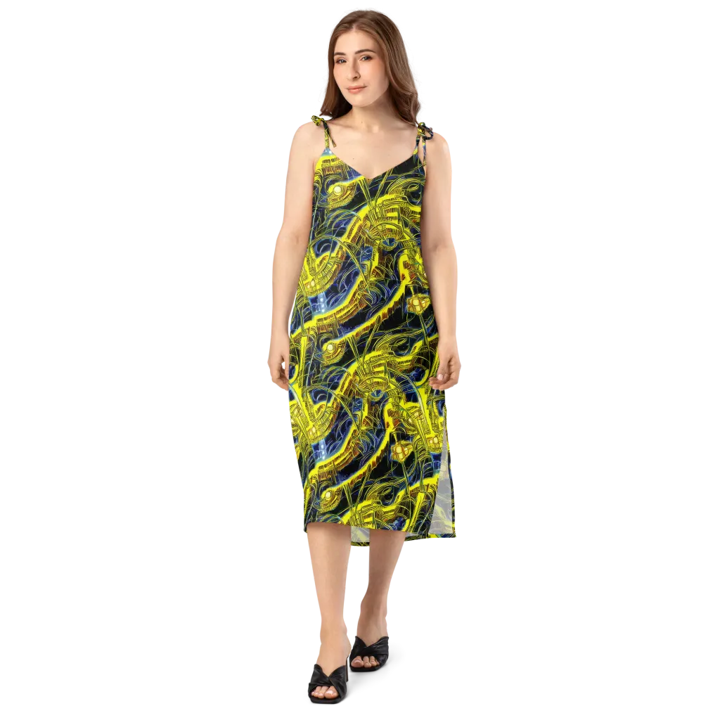 Solar Machine on Slip Dress — Front