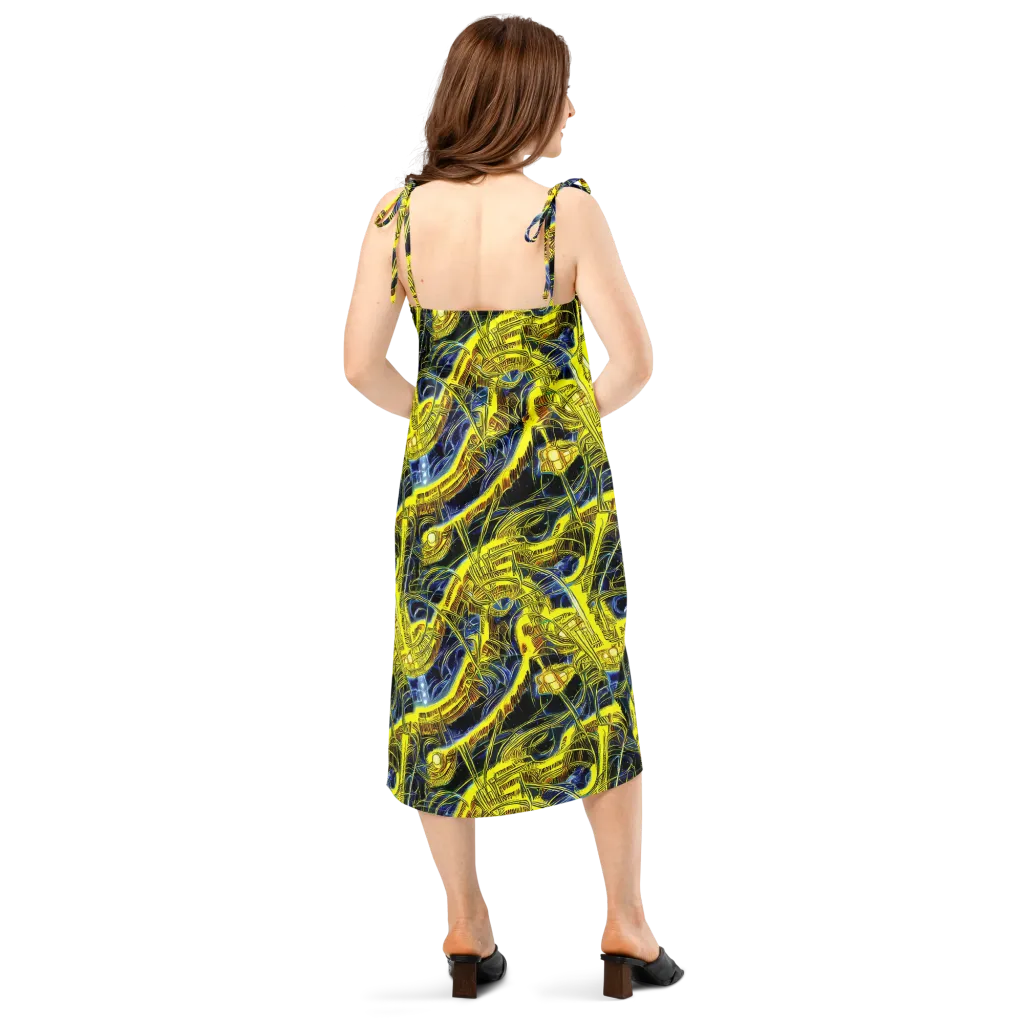 Solar Machine on Slip Dress — Back