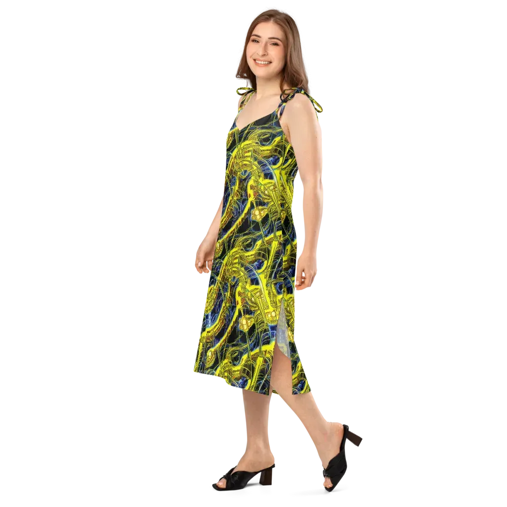 Solar Machine on Slip Dress — Left Front