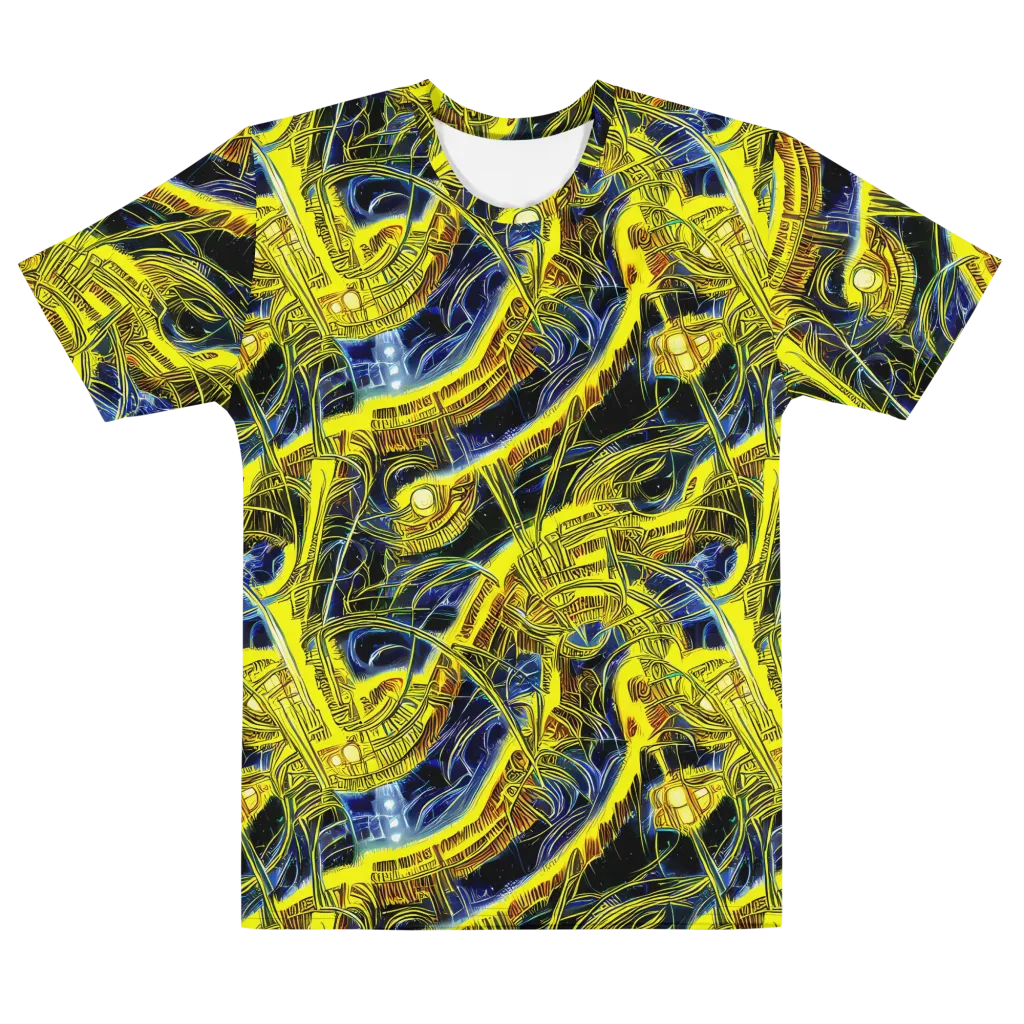 Solar Machine on Men's Cotton Crew Neck T-Shirt — Front