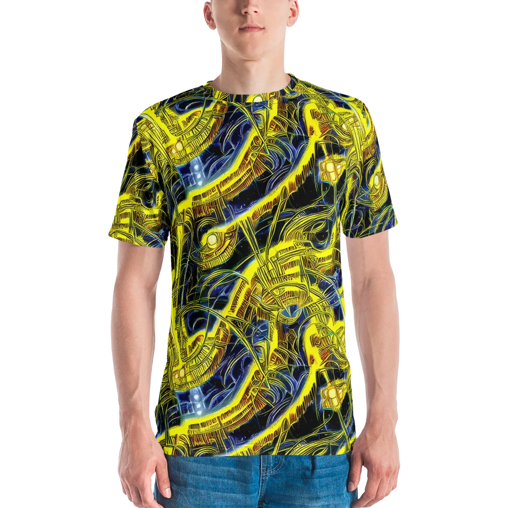 Solar Machine on Men's Crew Neck T-Shirt — Front