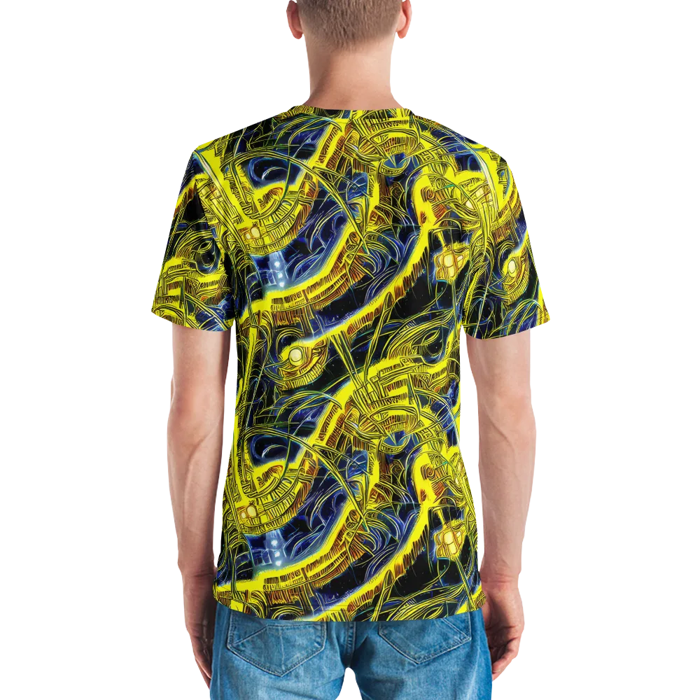 Solar Machine on Men's Crew Neck T-Shirt — Back