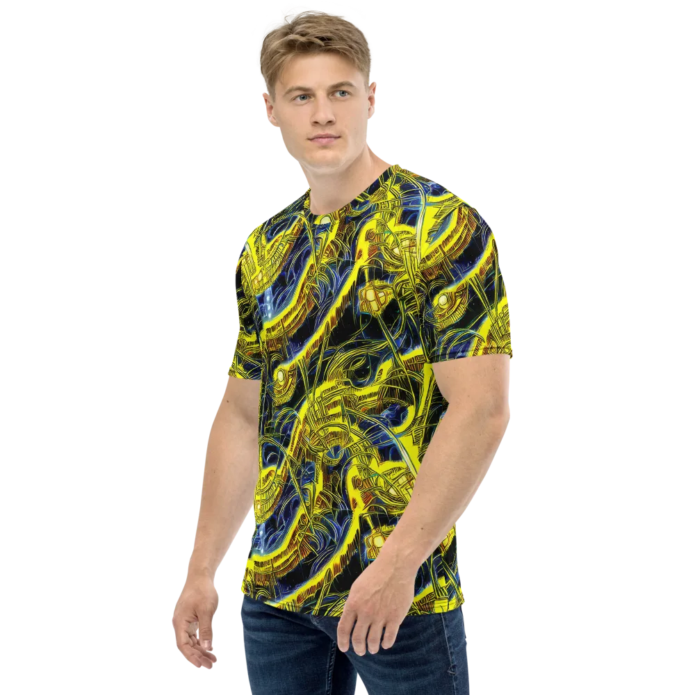 Solar Machine on Men's Crew Neck T-Shirt — Left