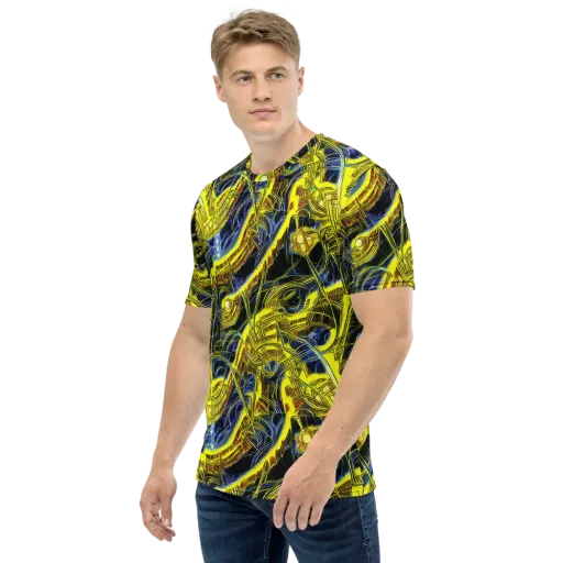 Solar Machine on a Men's Crew Neck T-Shirt